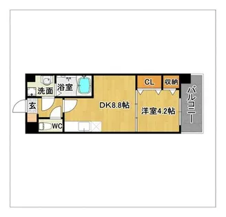 ソレイユ原田【204号室】の間取り