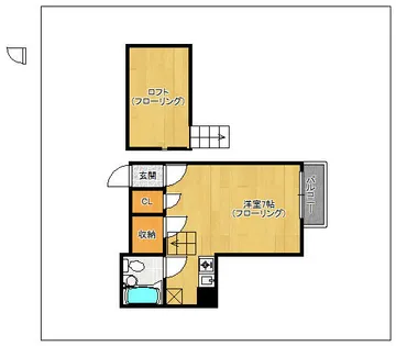PLEAST都府楼前【4階】の間取り
