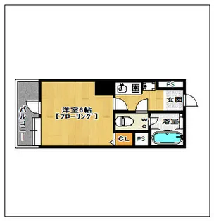 ピュアドーム博多アソシア【5階】の間取り