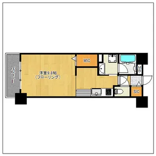 ウェルブライト博多ステーション【6階】の間取り