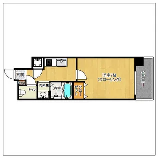 willDo中洲【2階】の間取り