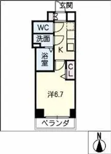 プレサンス広小路通今池【10階】の間取り