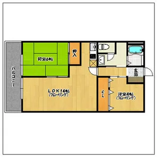 第3大西ビル【909号室】の間取り