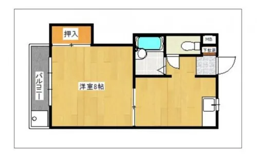 サンシャイン田代【Ⅰ402号室】の間取り