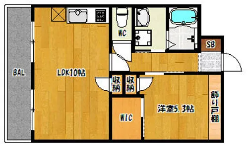 クレストール絆【1階】の間取り
