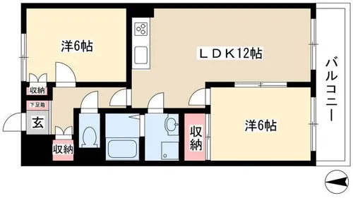 プレステイジ清水【1004号室】の間取り