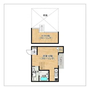 Vitesse箱崎【105号室】の間取り