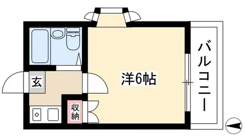 パレス烏森【201号室】の間取り