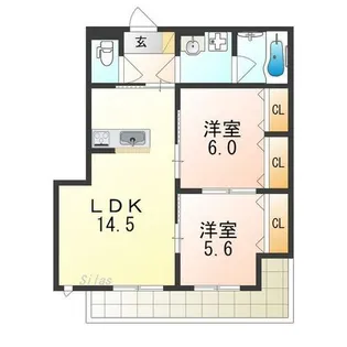 ユアメゾン加茂【3階】の間取り