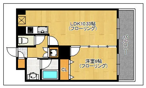 グランシャリオ住吉【3階】の間取り