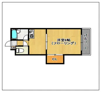 KOUDAI高取 (旧PLEAST高取)【201号室】の間取り
