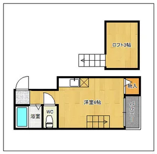 ハイム二日市【1階】の間取り