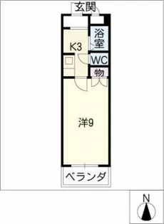 ピア若松【3階】の間取り