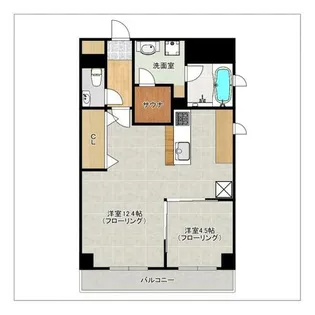 ベイシック大名【10階】の間取り