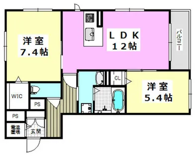ロザレス大住【202号室】の間取り