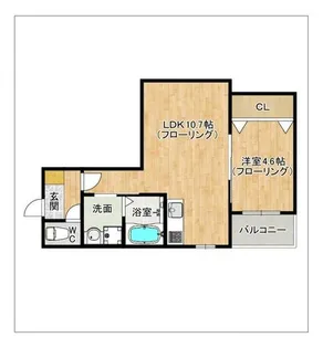 クリーク春日【102号室】の間取り