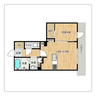 ザ・パークハウス大濠翠景【7階】の間取り