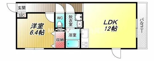 ハイツ赤坂【1階】の間取り