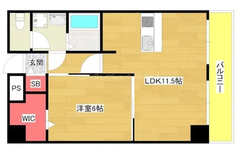 グランコート【401号室】の間取り