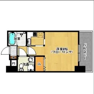 エステートモア警固【11階】の間取り