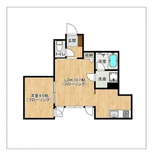 La Kasa Yumachi 1321【2階】の間取り