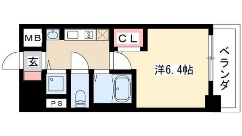 プレサンス名古屋STATIONビジュ【0901号室】の間取り