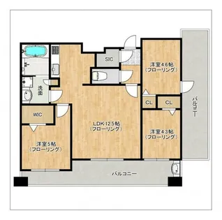 エンクレスト博多駅南GRACE【12階】の間取り