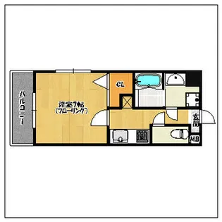 レジデンシャルヒルズデュオスタイル【7階】の間取り