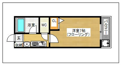 ベルカムールI【2階】の間取り