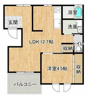 エープレイス【B号室】の間取り