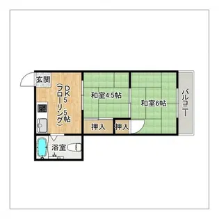 秦アパート【201号室】の間取り