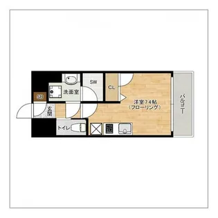 エンクレストALIVE白金【10階】の間取り