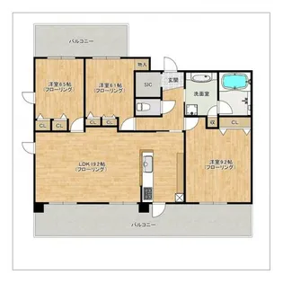 The TEN GOOD 祖原II【5階】の間取り