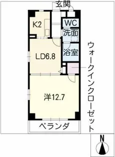 アドミール桜山【4階】の間取り