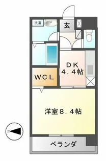 サンステージ泉【1002号室】の間取り
