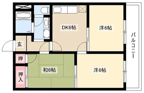 メゾンフラワー【202号室】の間取り
