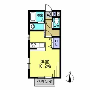 ボヌール.T【2階】の間取り