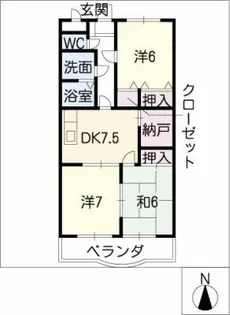 サンルミナスM【2階】の間取り