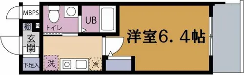 エスリード野田阪神駅前【8階】の間取り