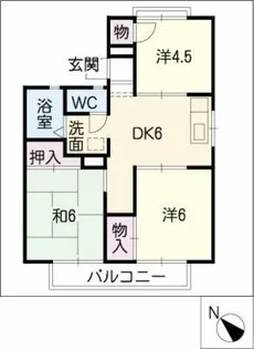 ジョイフル追分【2階】の間取り