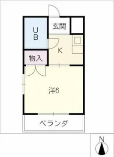 メゾン鶴田【1階】の間取り