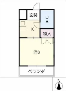 メゾン鶴田【2階】の間取り