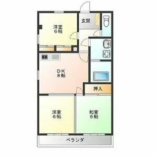 ラピュタ【5階】の間取り