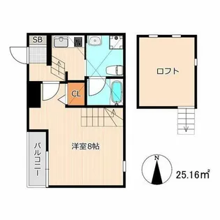 ボヌール社が丘【1階】の間取り