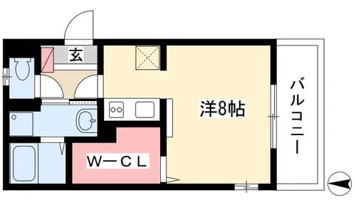 カーサ・ボヌール【1階】の間取り