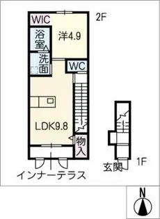 シャリマー【2階】の間取り