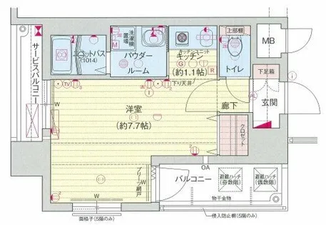 プレサンス名古屋STATIONザ・シティ【10階】の間取り