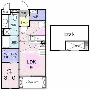 ミニヨン ポルテ【2階】の間取り