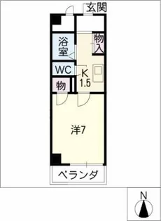 エクセルフジタ【4階】の間取り