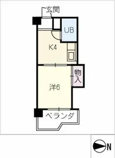 清和ハイツ【3階】の間取り